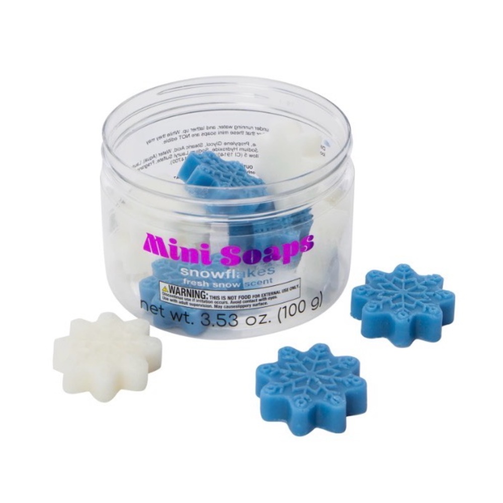 Scented Mini Soap Snowflakes - Fresh Snow Scented NWT - Picture 2 of 3